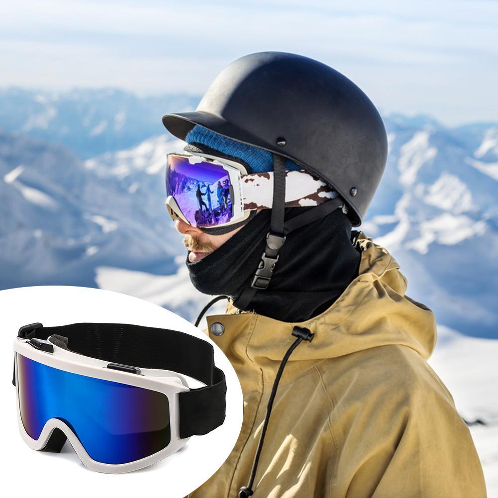Large Frame Ski Goggles for Men Women Colorful Lens Anti-Fog UV Protection Snowboard Goggles Wide Vision Impact Resistant Snow Goggles for Skiing Snowboarding Winter Outdoor Sports Mountain Riding