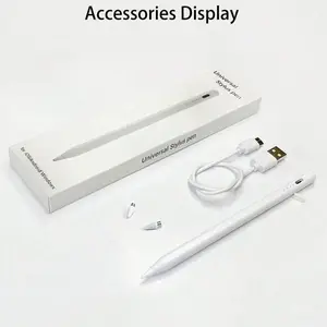 Universal Capacitive Stylus Pen, Touchscreen Pen, Compatible With IOS And Android Tablets And Smartphones, Dual Replacement Tips, Can Write, Touch, Draw, Take Notes, With Status Light, Instant Activation, Magnetic Attachment, Ultra-Long Standby