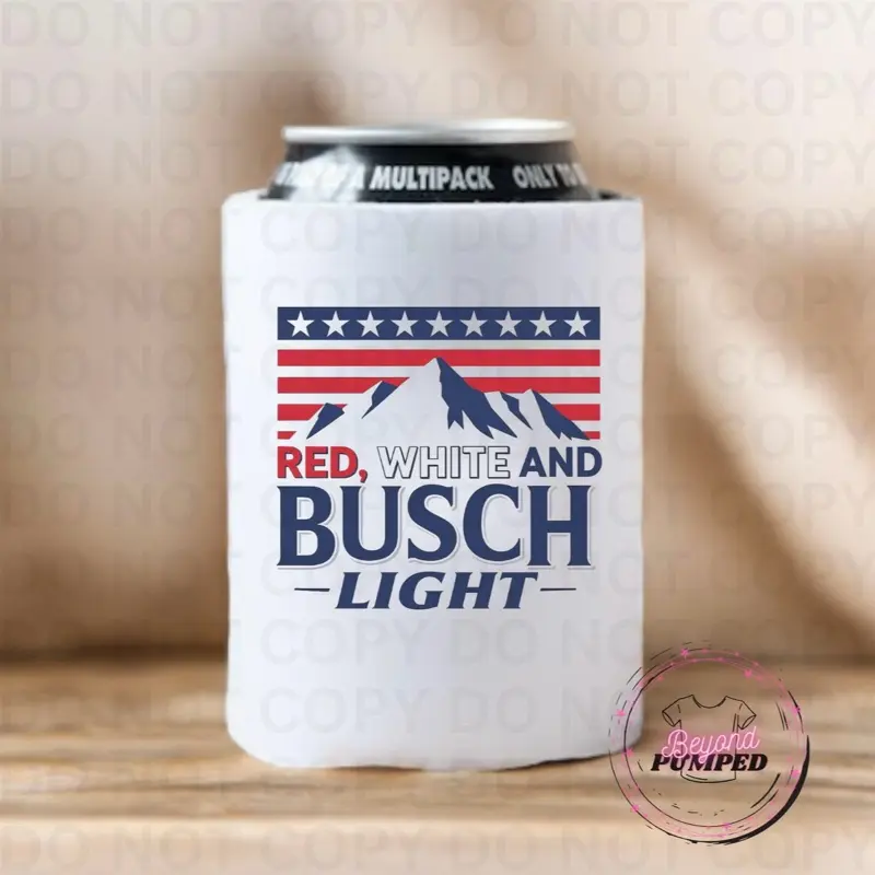 Red, white, & b - 12oz Sublimation Can Koozie