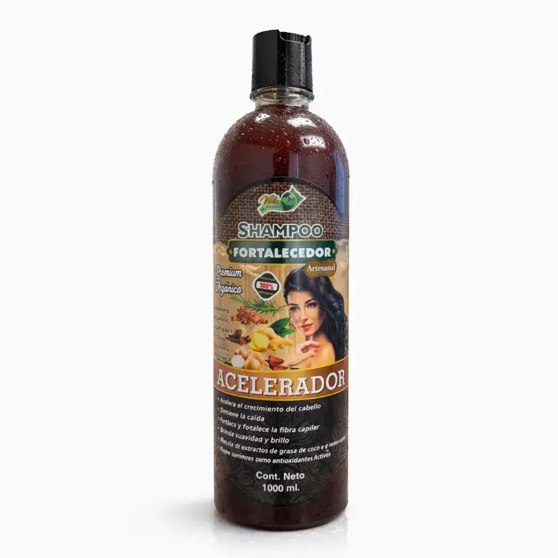 Herbal Hair Accelerator Shampoo, Strengthening and Cleansing Formula with Rosemary, Cinnamon, and Onion, Non-Toxic Unisex Haircare, 1L (33.9 fl oz)