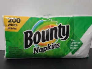 1-Ply White Diner Quilted Napkins Pack Of 200 count