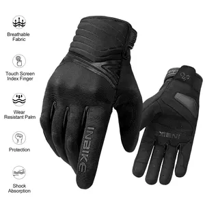 INBIKE Hard Knuckle Motorcycle Gloves Touchscreen Full Finger Tactical Combat Mitts Non-slip Breathable Mesh Powersports Racing Dirt Bike Riding Gear for Men Women