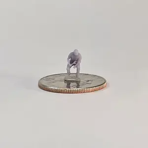 N Scale Mechanic Sitting – 12mm Workshop Scene Figure