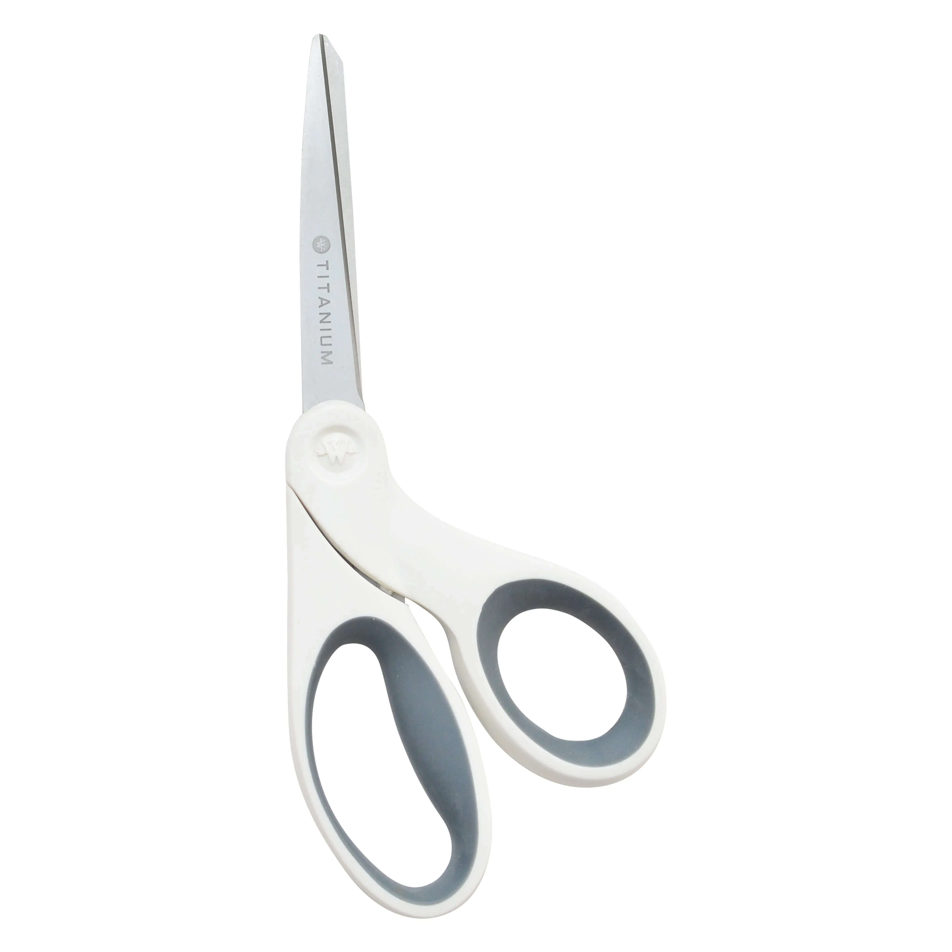 Westcott 8" Bent Titanium Bonded Craft Scissors, White (16375)