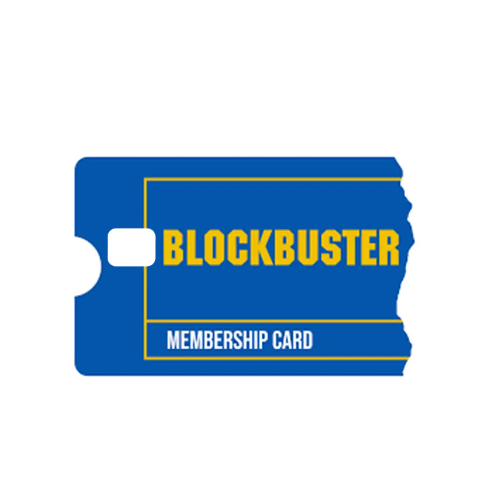Blockbuster Credit Debit EBT Chip Card Vinyl High Gloss Cover Sticker Decorative Waterproof Stain Resistant