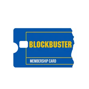 Blockbuster Credit Debit EBT Chip Card Vinyl High Gloss Cover Sticker Decorative Waterproof Stain Resistant