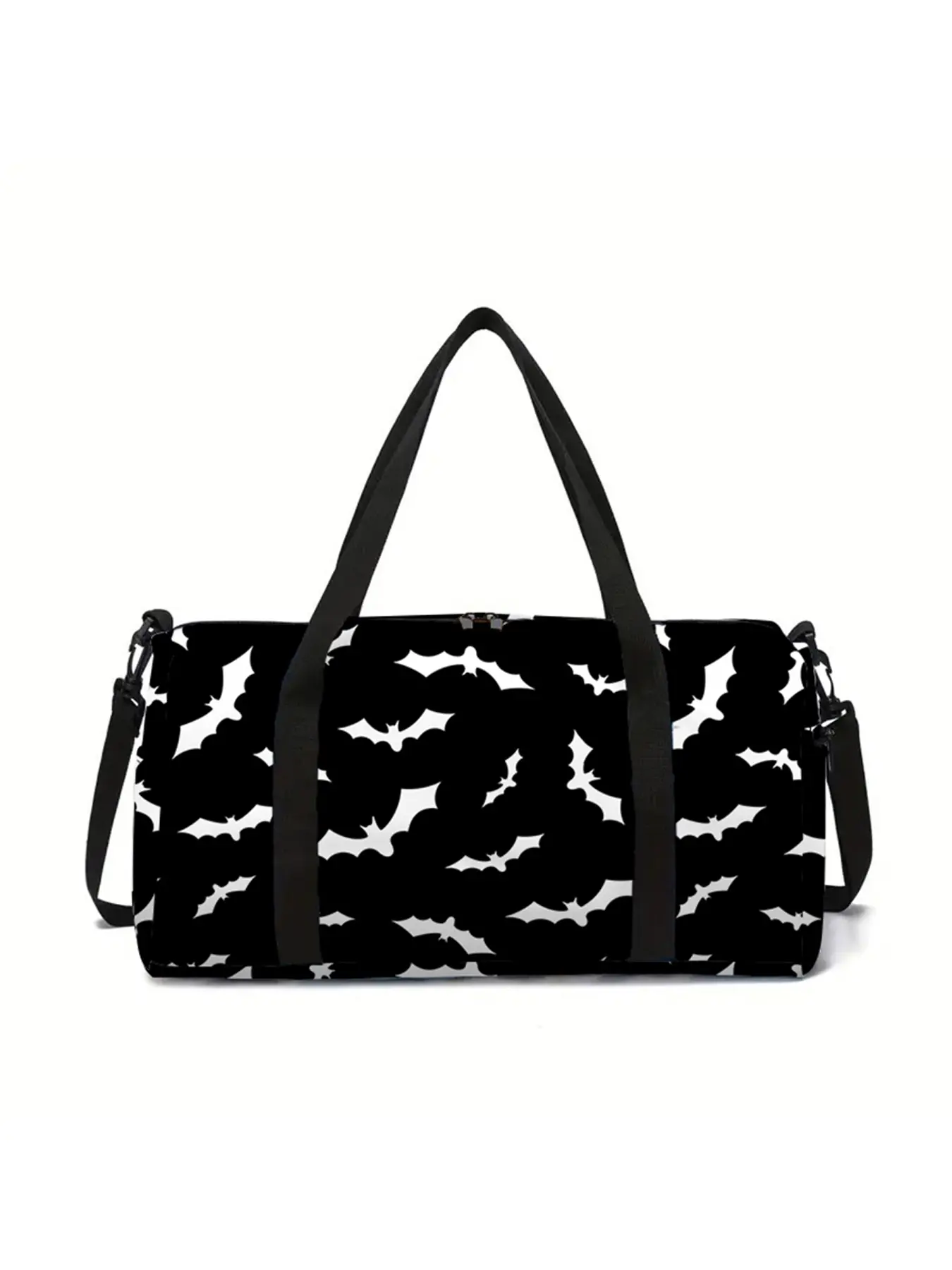 Bat pattern printed large capacity Travel Duffle Bag, Casual Style Duffle Bag, portable handheld storage bag, Zipper duffel bag, Travel Duffels