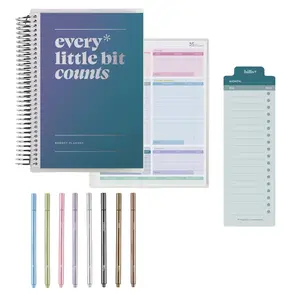 Erin Condren Budget Planning Bundle - A5 Planner for Expense Tracking & Goal Setting with Complementary Tools & Accessories for Financial Success