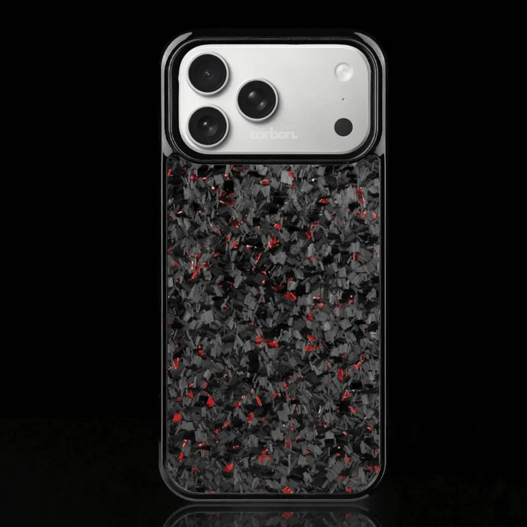 FORGED Carbon Fiber iPhone Case - Red Forged