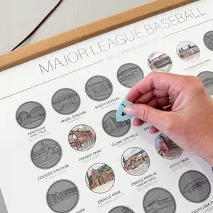 MLB Baseball Ballpark Scratch Off