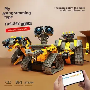 Children's Scratch Programming Robot Building Blocks for Elementary School Students 10-Year-Old Boys Assembly Toys Birthday Gift for Ages 8 to 12