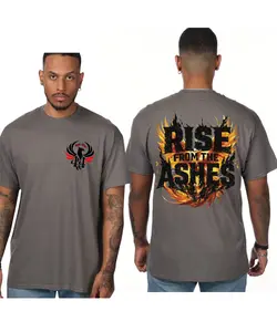 Rise From the Ashes Phoenix Design -  Bold Statement of Resilience & Strength, Comfortable Everyday Wear - Top