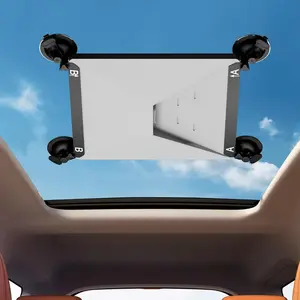Starlink Mini Mount, Starlink Mini Suction Cup Mount for Car Windows & Sunroofs, Secure Mounting Kit with 2 Spare Cups & Anti-Slip Pad,All-Weather Stability for RVs, Trucks & Boats(Black)