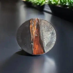 The Crafted Edge Handcrafted River Table Tabletop with Live Edge Wood and Resin