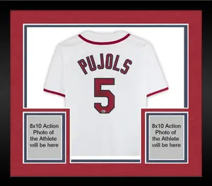 Framed Albert Pujols St. Louis Cardinals Autographed White Nike Cooperstown Replica Jersey - Fanatics Authentic Certified