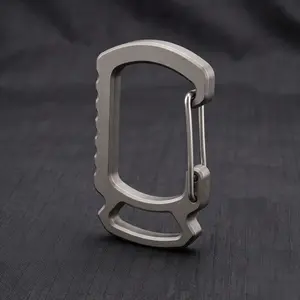 Titanium Alloy Lightweight Keychain, Multi-Functional Design, Durable & Portable Accessory, Ideal for Daily Use, Compact Size