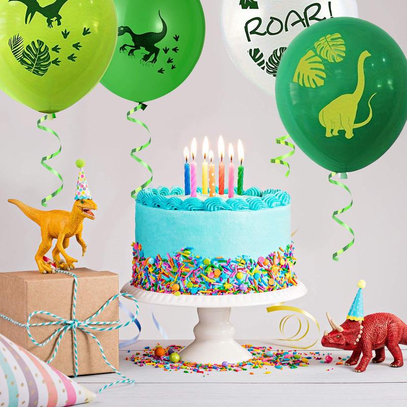 Dinosaur Theme Latex Balloons, 12 Inch and Dinosaur Pattern, Party Decorations, Birthday Parties, Anniversary Celebrations, Balloon Party Supplies