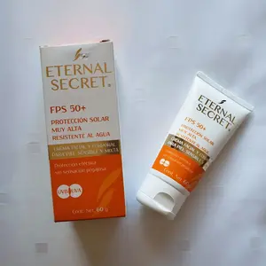 Eternal Secret Sunscreen FPS 50+ 60g Made in Mexico - Protects Against UVA & UVB Radiation, Suitable for All Skin Types, Facial Use - Skincare