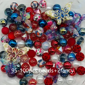 March Second Round Promotion Acrylic Silicone Beads, Beads Charms Accessories, Used for Bracelets Keychains Beaded Pens, Choking Hazard Warning