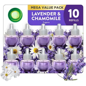 Plug in Scented Oil Refill, 10ct, Lavender & Chamomile, Air Freshener, Essential Oils, Eco Friendly