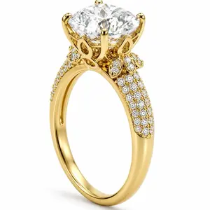 Camelia Shop Engraved Name Ring - Elegant Gold Metal Coating with Sparkling Stone, Casual Custom Engraved Personalized Jewelry Ring for Women, Ideal for Engagement (Ring-1172)