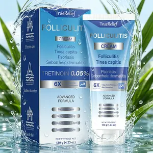 TrueRelief Folliculitis Soothing Cream 120g – Organic Hair Follicle Care Cream for Scalp, Face & Body – Soothes Redness, Calms Irritated Skin