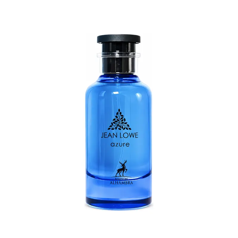 Maison Al Hambra Jean Lowe Azure Men's EDP Citrusy Fragrance Spray (3.4oz/100ML) - Bright Citrus Opening, Fresh Energy, Uplifting Vibe, Spicy Ginger Warmth, Mandarin Burst, Exotic Touch Cologne