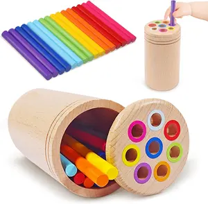 Montessori toys, children's toys, color-sorting preschool learning activities, sensory toys that develop children's fine motor skills, gifts suitable for both boys and girls