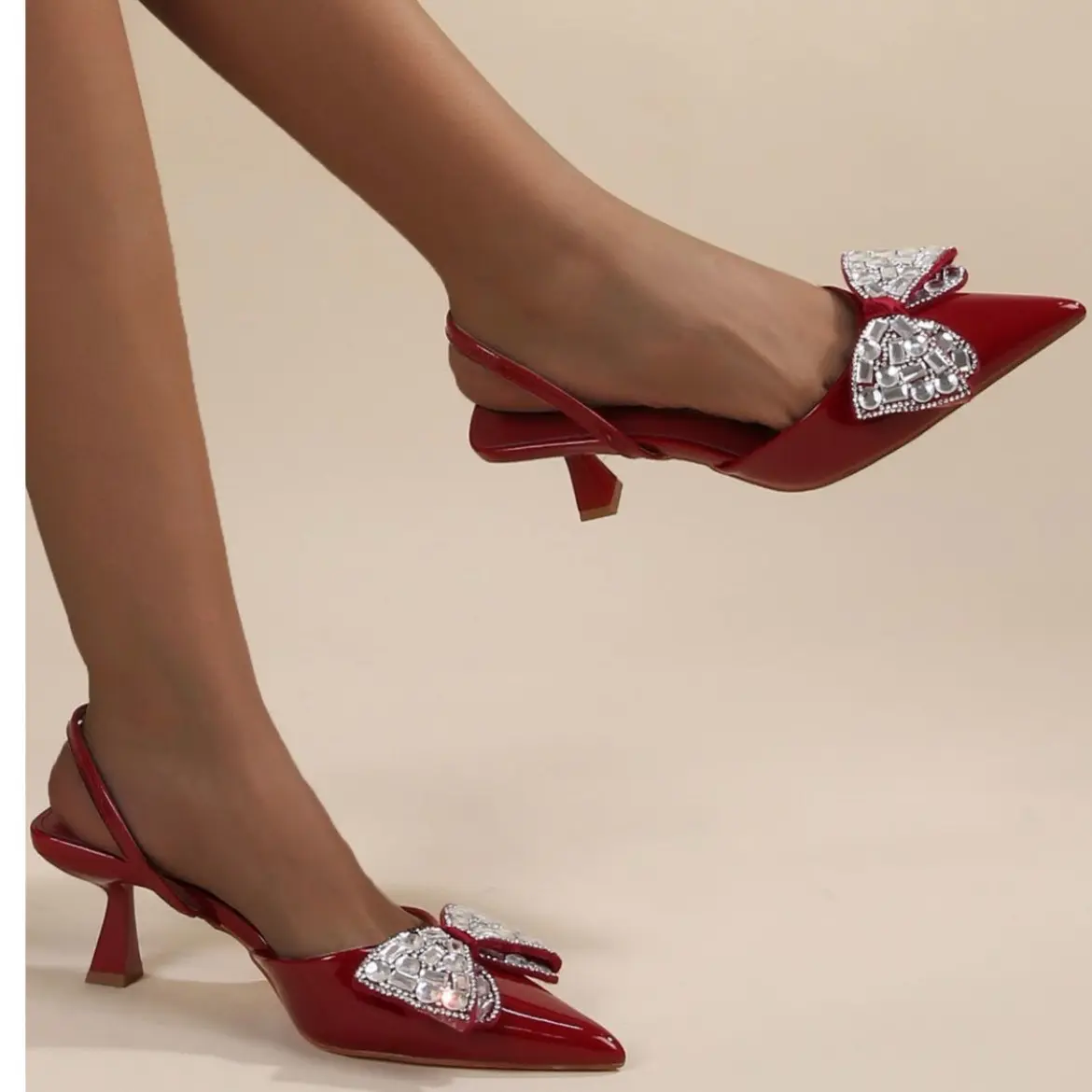 Stylish Cherry Heel Women's Sandals for Fashionable Look