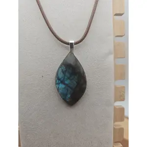 Labradorite Crystal Pendant 1 Each quartz necklace