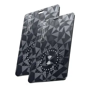 (iOS Only)U-Card  – Super Slim Wallet Locator, Reusable & Rechargeable Anti-Loss Device, Waterproof, Compatible with Apple Find My Wireless Cyber Gps Blocker Smart Tag