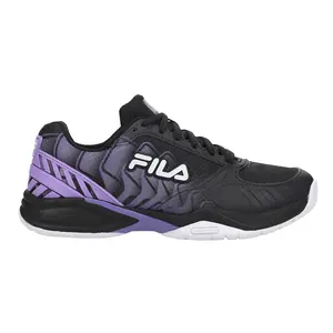 Fila Womens Volley Zone Pbf Pickleball Pickleball Sneakers Shoes - Black, Purple