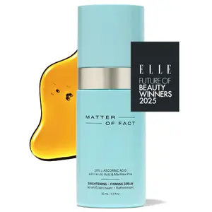 MATTER OF FACT Brightening + Firming Serum, 20% Vitamin C Liquid Anti-Aging Formula for Radiant Skin, 30mL / 1.0 Fl Oz