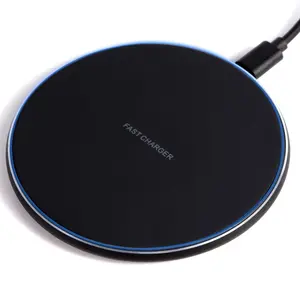 Apple Huawei Wireless Charger 15w Desktop Round Qi Fast Charging, Smart Qi Wireless Charging for Apple & Huawei Phones, High Speed Charger, High Efficiency Charger