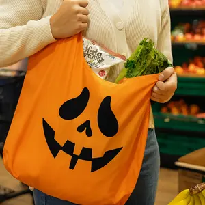 Reusable Halloween Tote – Durable Jack O Lantern Candy Carrier | Eco Friendly Bag