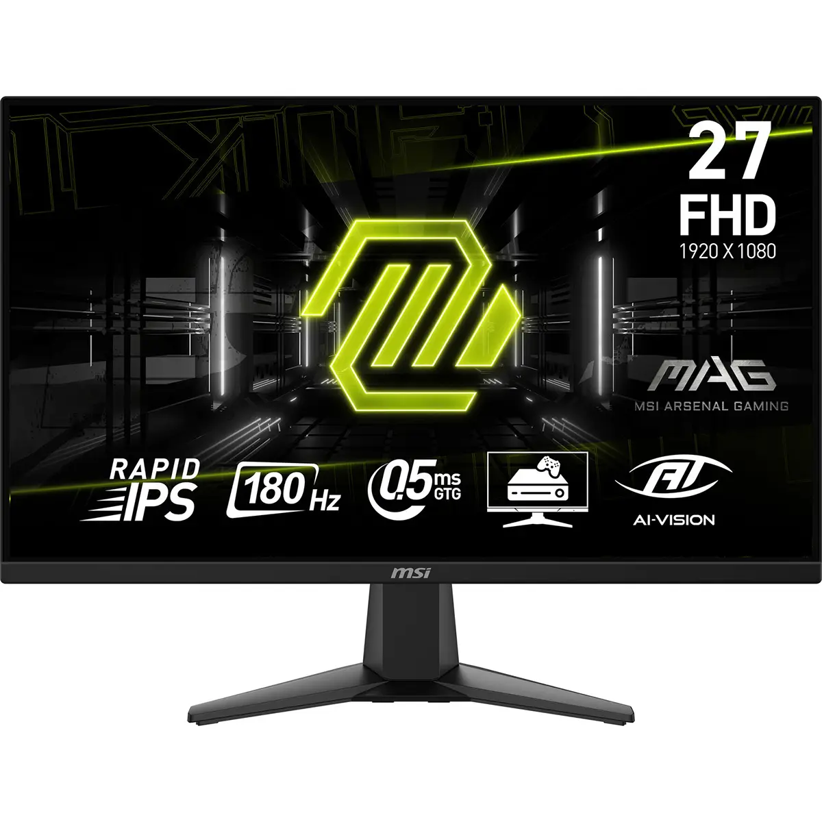 MSI MAG 272F 27" 16:9 1920x1080 200Hz IPS Panel HDR Support Gaming Monitor - Black, Gaming Focus Computers & Office Equipment Monitors