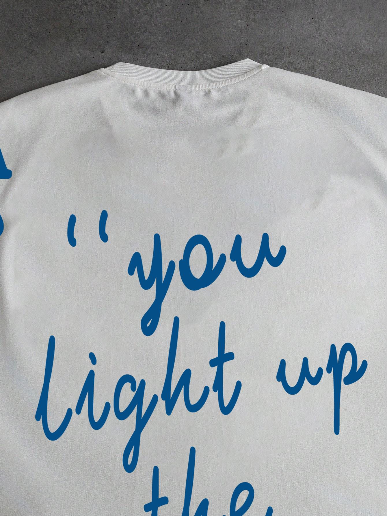 Unisex Y2K American street short T-shirt set (two pieces), color-block design with letter graphic print; comfortable short-sleeve casual wear, American street style T-shirt, crew neck short-sleeve T-shirt, machine washable, all-season comfort, smooth fabr