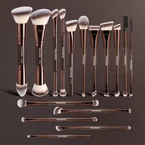 MAANGE Makeup Brush Set 16PCS with Storage Bag,Beginner Friendly Brushes for Foundation, Powder, Blush & Eyeshadow,Travel-Friendly #Summervibes