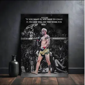 Charles Oliveira Motivation Poster Rolled Poster | UFC Brazil MMA Wall Decor