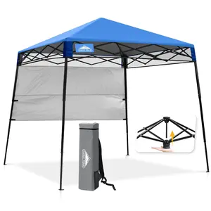 8x8 Pop Up Canopy Tent with Sidewall,8x8 Base 6x6 Top