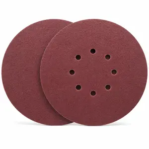 20 count 9 inch 8 Hole 240 Grit Drywall Sanding disc, 225mm Sand disc,  Oxide Drywall Sander Pads, Sandpaper Set for Power Drywall Sander
