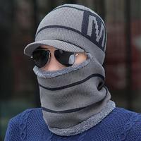 M one-piece hat for men-dark gray