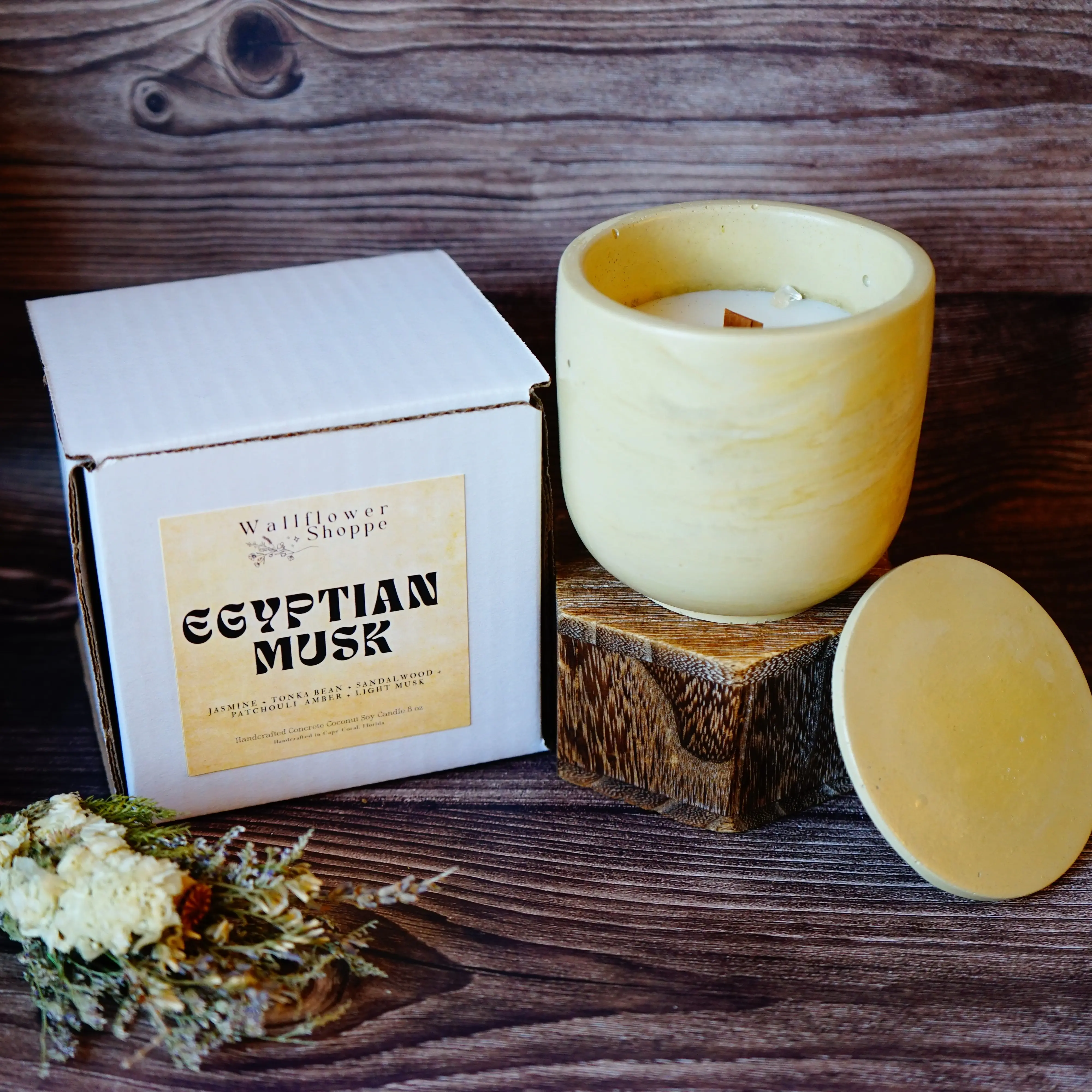 Egyptian Musk Concrete Candle