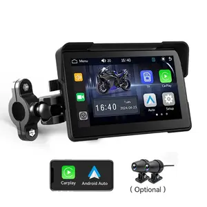 Venbes Motorcycle Carplay Screen, 5 Inch Touchscreen, Ip67 Waterproof Design, Optional Dvr Camera, Wireless Carplay, Bluetooth-compatible Compatible