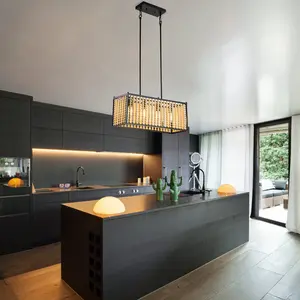 23‘’ Wood Bead Chandelier Light Fixtures Ceiling Hanging Pendant Coastal Decor Farmhouse Dining Room Lighting For Bedroom pretty  lights Modern