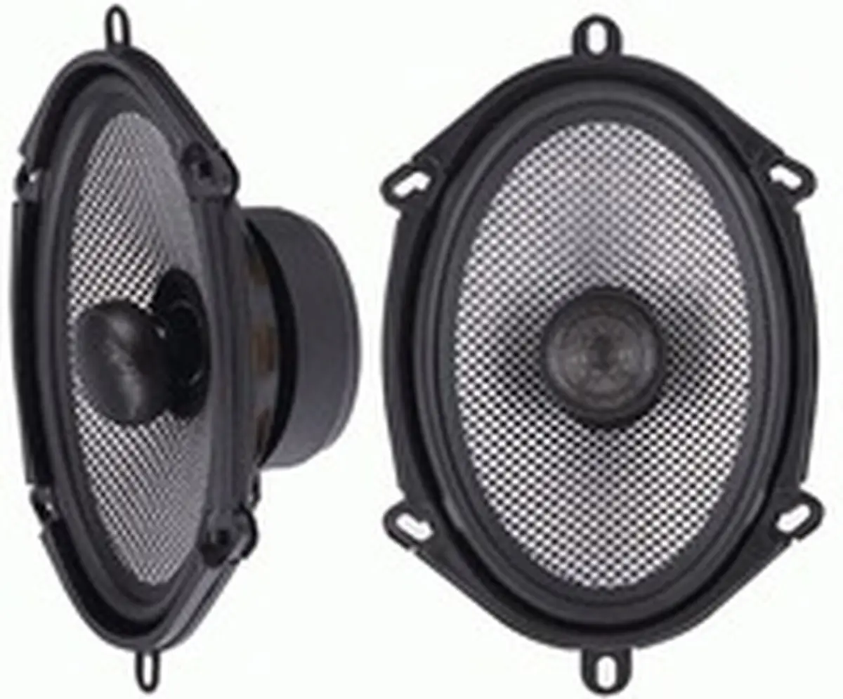 American Bass SQ57 5 x 7 in. 150W SQ Coaxial Speaker with Carbon Fiber Cone, Tweeter, Superior Quality Performance and Reliability, Swivel