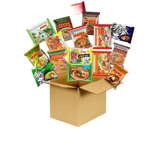 High Class Grass Wai Wai Noodles and Mama Ramen Thai Noodle Variety Pack Mystery Sampler Assortment Box of 15