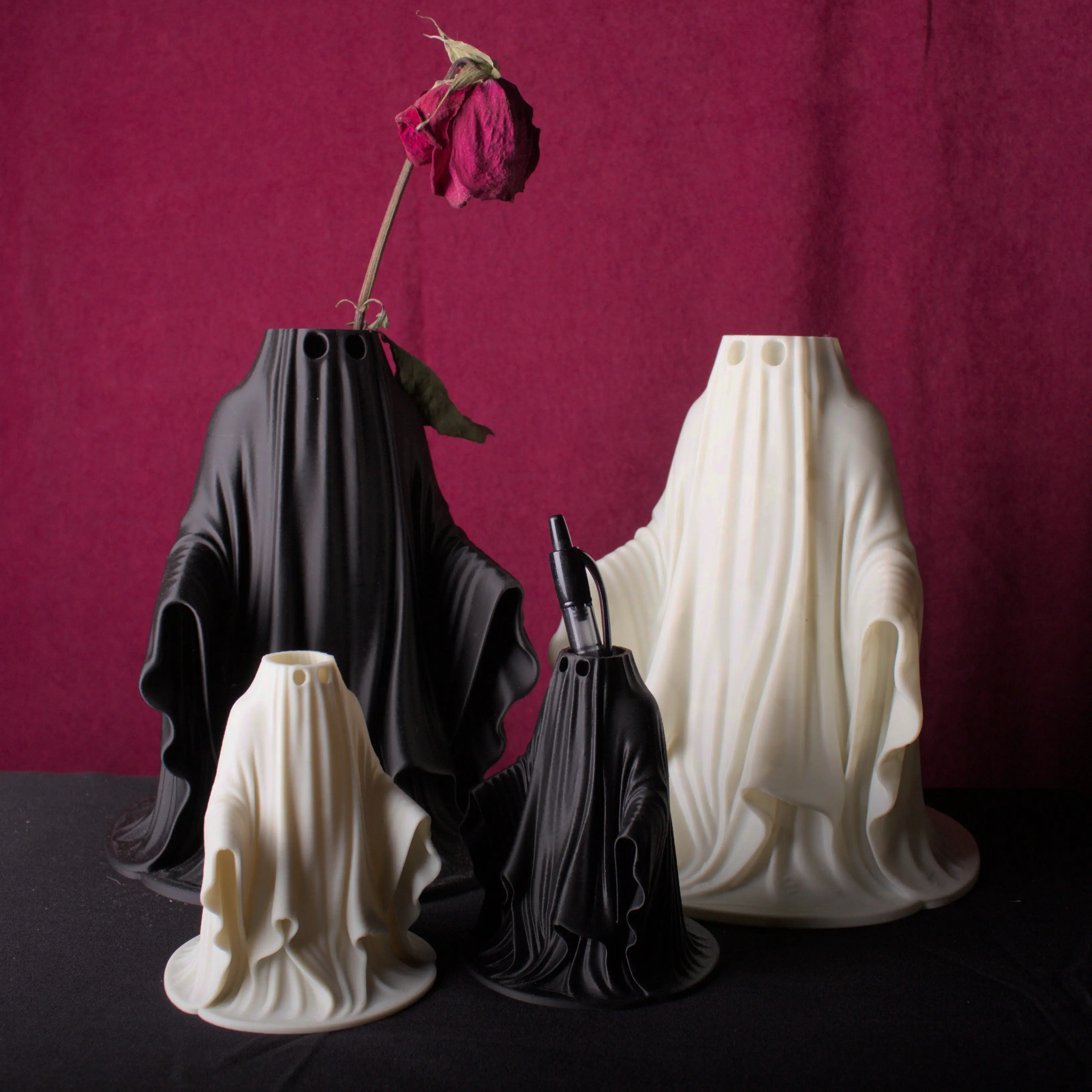 Ghost vase and stylus holder