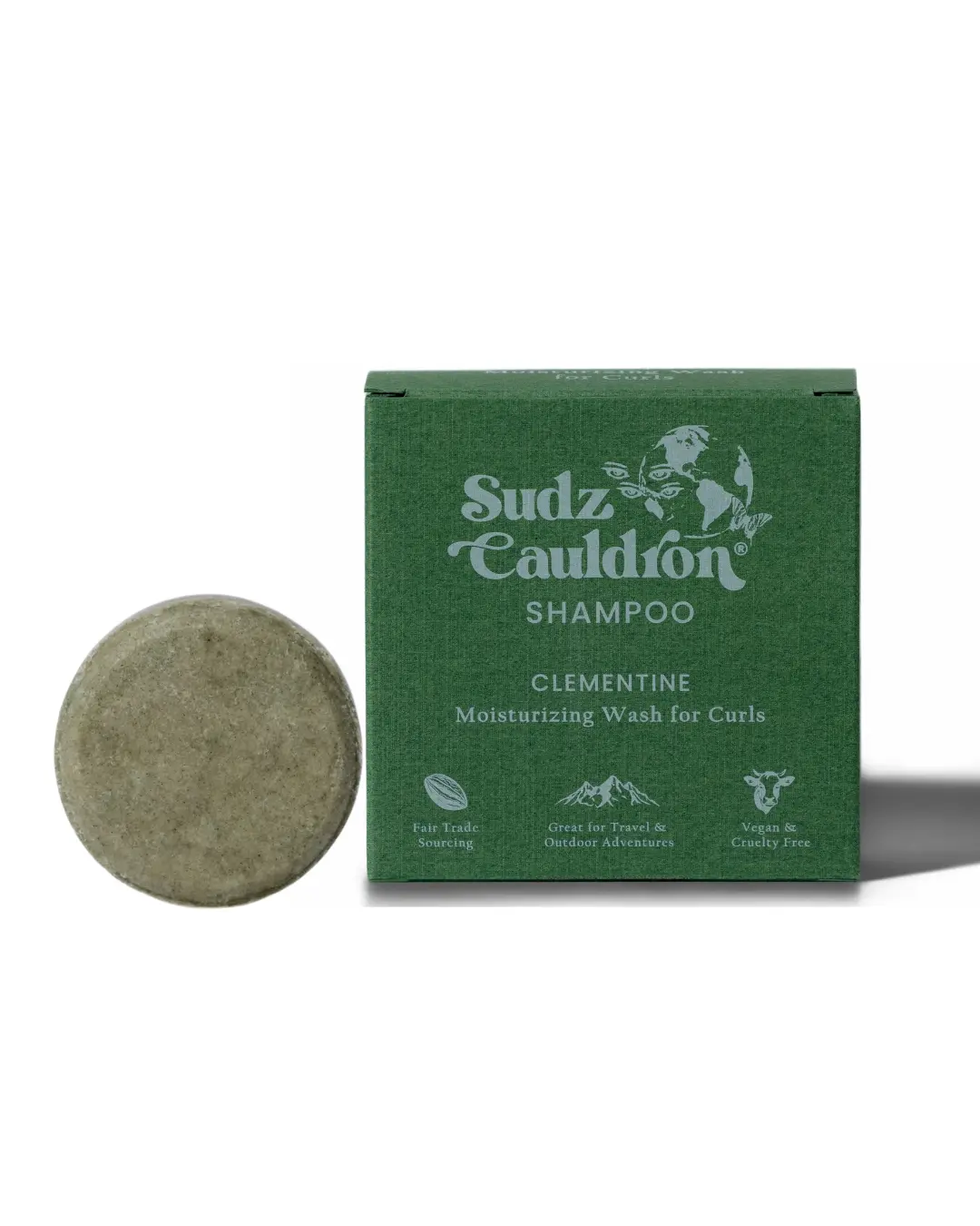 Clementine Moisturizing Shampoo Bar for Wavy, Curly, & Coily Hair