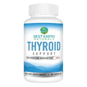 Thyroid Support 60 Capsules - Dietary Supplement for Optimal Health with Vitamin B12, Iodine, Zinc, Selenium, and Ashwagandha Root